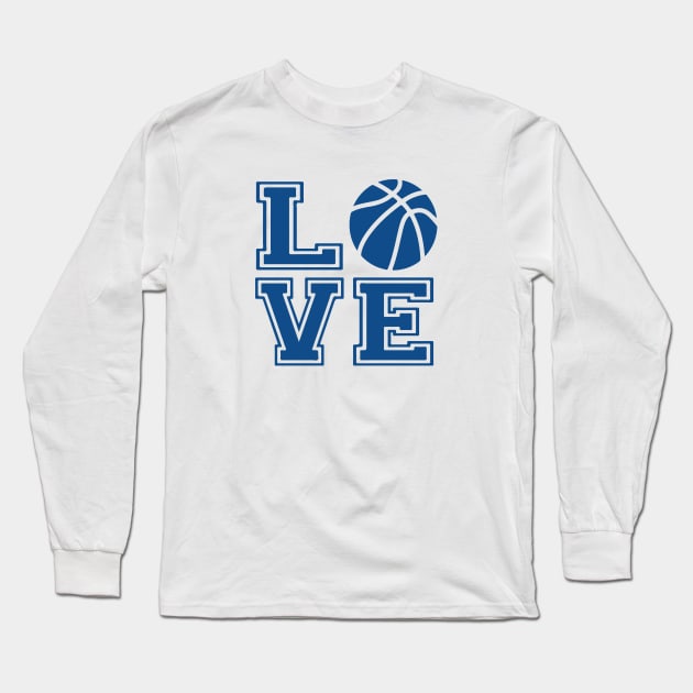 I Love Basketball - Big Letters Long Sleeve T-Shirt by Hayden Mango Collective 